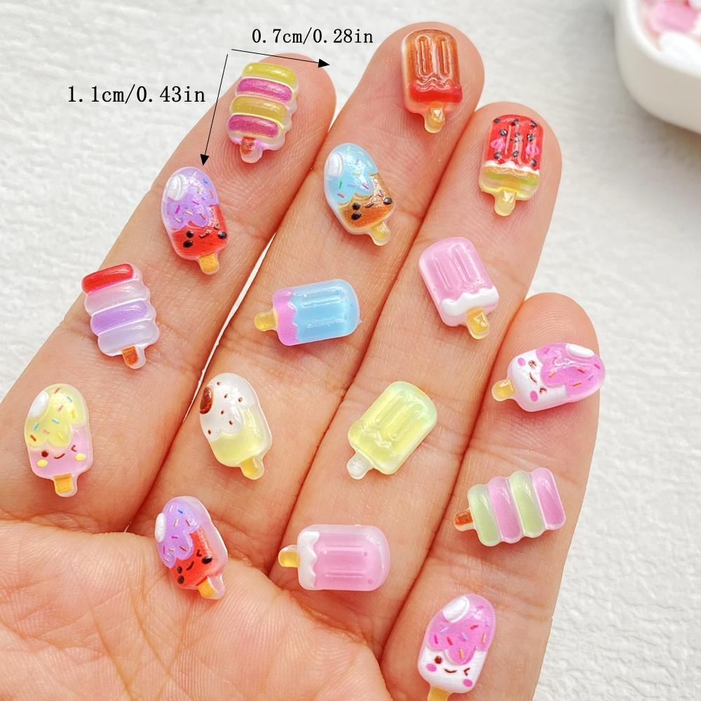 50pcs Mixed Resin Mini colored fruit ice cream Nail Art Flat back Stone Applique DIY Christmas Charms Scrapbook Decor Crafts
50pcs Mixed Resin Mini colored fruit ice cream Nail Art Flat back Stone Applique DIY Christmas Charms Scrapbook Decor Crafts