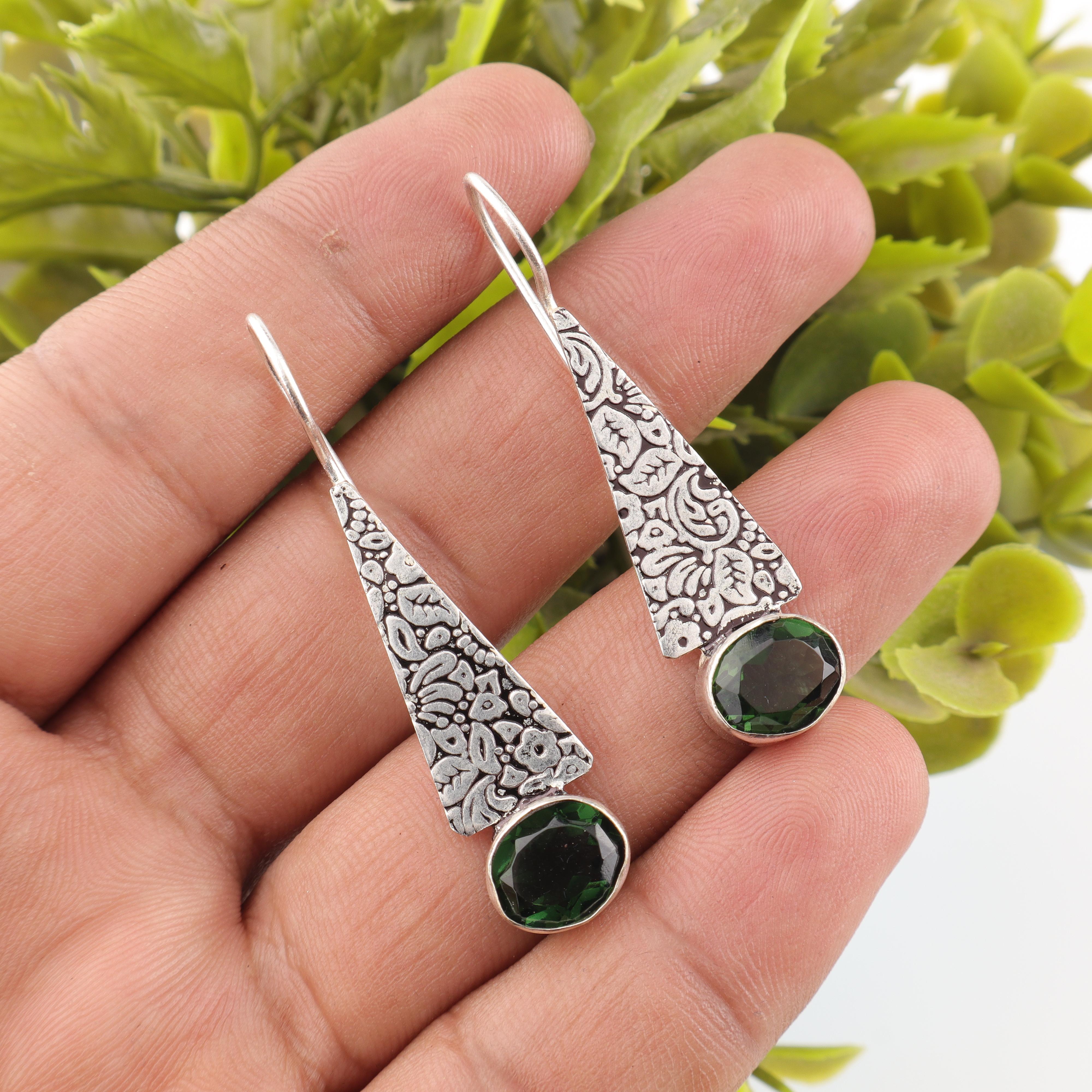 Green Tourmaline Handmade Gemstone Earrings, 925 Solid Sterling Silver Earrings Antique Jewelry, Earrings For Anniversary Gift 1.9 Inches зелёный
Green Tourmaline Handmade Gemstone Earrings, 925 Solid Sterling Silver Earrings Antique Jewelry, Earrings For Anniversary Gift 1.9 Inches зелёный