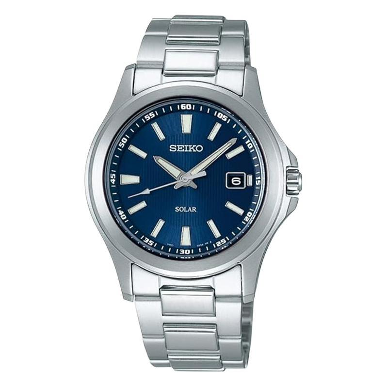 SEIKO SELECTION 30 meters waterproof solar Quartz Steel Strap 37.7mm men s watch blue dial SBPN071
SEIKO SELECTION 30 meters waterproof solar Quartz Steel Strap 37.7mm men s watch blue dial SBPN071