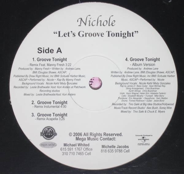 12inch Record NICOLE KEHL - Let s Groove Tonight N100 Mega Music 2006 US Rap & Hip-Hop/R&B Used
12inch Record NICOLE KEHL - Let s Groove Tonight N100 Mega Music 2006 US Rap & Hip-Hop/R&B Used