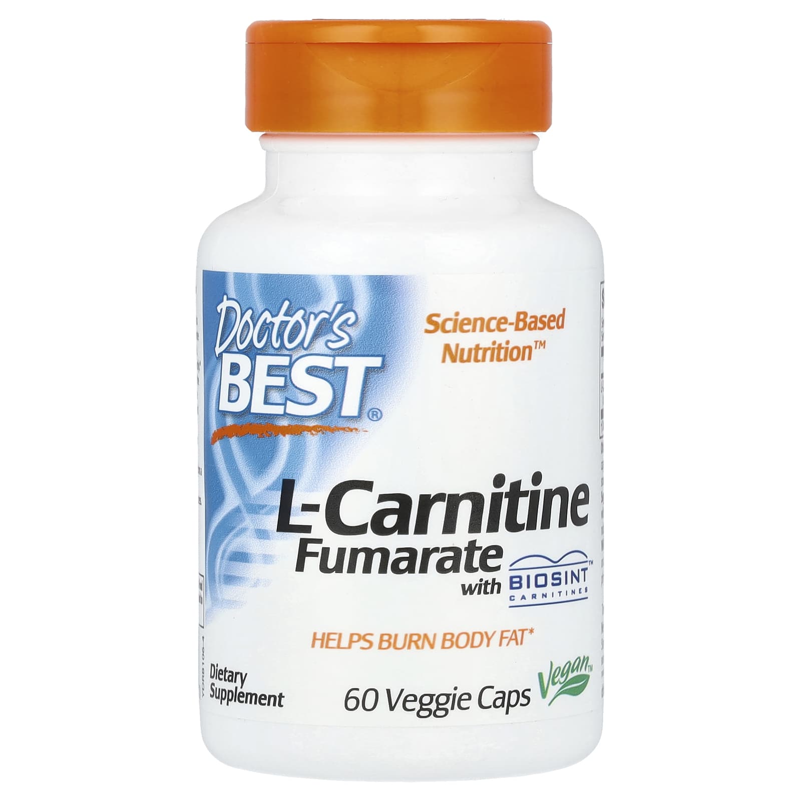 Doctor S Best, L-Carnitine Fumarate, with Biosint Carnitine, 60 Veggie Caps (500Mg per Veggie Capsule)
Doctor S Best, L-Carnitine Fumarate, with Biosint Carnitine, 60 Veggie Caps (500Mg per Veggie Capsule)