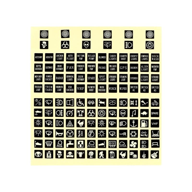 PVC Glowing in the Dark Rocker Switches Stickers Decals for Automotive Interior Custom Labels Waterproof PVC Materials
PVC Glowing in the Dark Rocker Switches Stickers Decals for Automotive Interior Custom Labels Waterproof PVC Materials