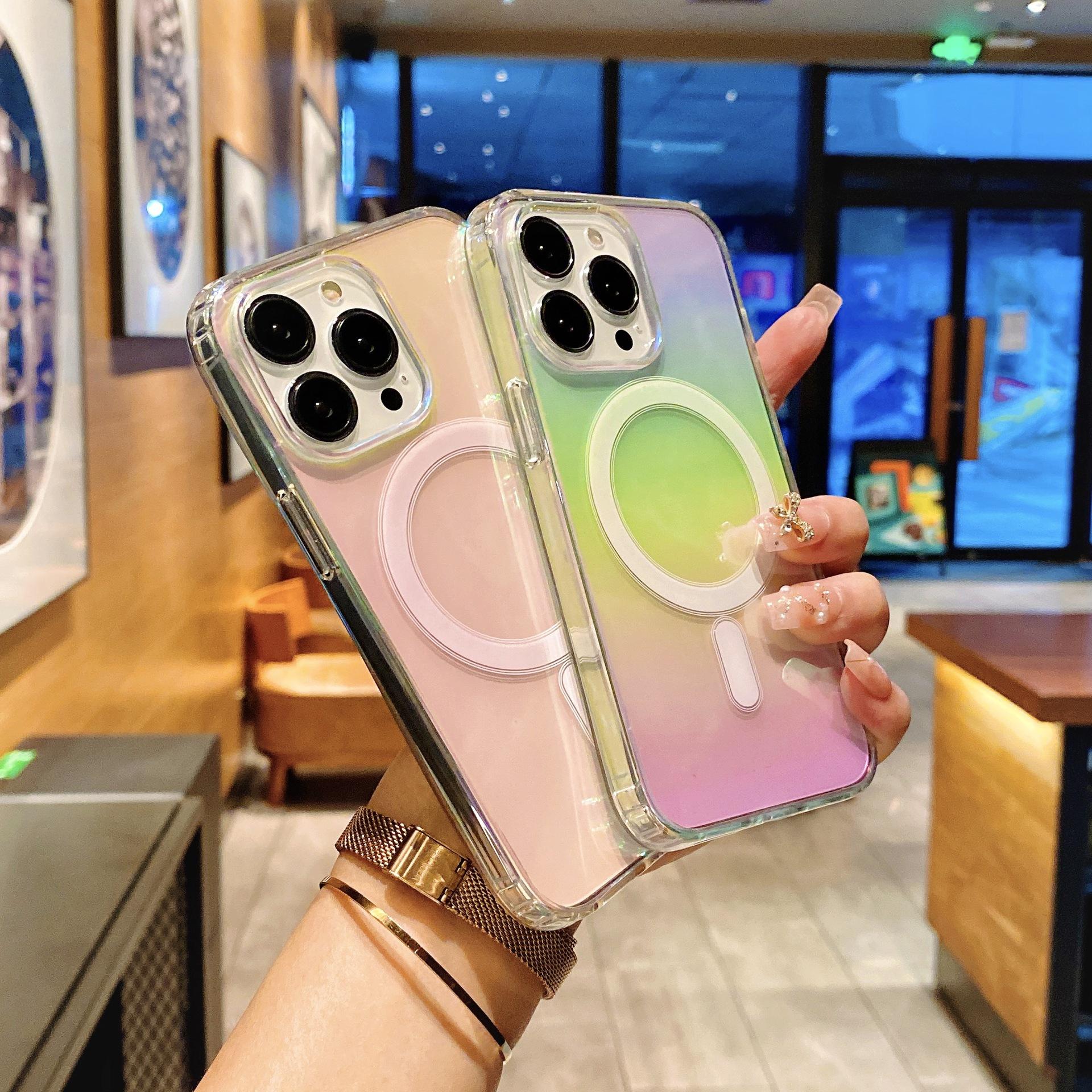 Applicable To IPhone16promax Color Plated Magnetic Phone Case Apple 15 Laser Color Change 14 Anti-fall Full Package iPhone11Promax
Applicable To IPhone16promax Color Plated Magnetic Phone Case Apple 15 Laser Color Change 14 Anti-fall Full Package iPhone11Promax