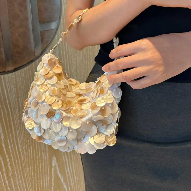 Luxury Sequin Internal Chain Crossbody Shoulder Bag Shell Wooden Circular Handle Handbag,Women Beach Travel Tote Bag бежевый
Luxury Sequin Internal Chain Crossbody Shoulder Bag Shell Wooden Circular Handle Handbag,Women Beach Travel Tote Bag бежевый