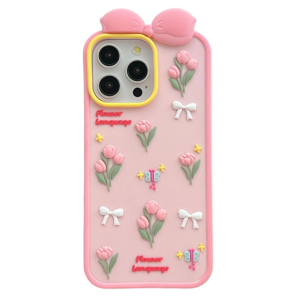 For iPhone 16 Pro Max Silicone Case Cute 3D Tulip Design Shockproof Phone Back Cover with Lanyard As Shown A
For iPhone 16 Pro Max Silicone Case Cute 3D Tulip Design Shockproof Phone Back Cover with Lanyard As Shown A