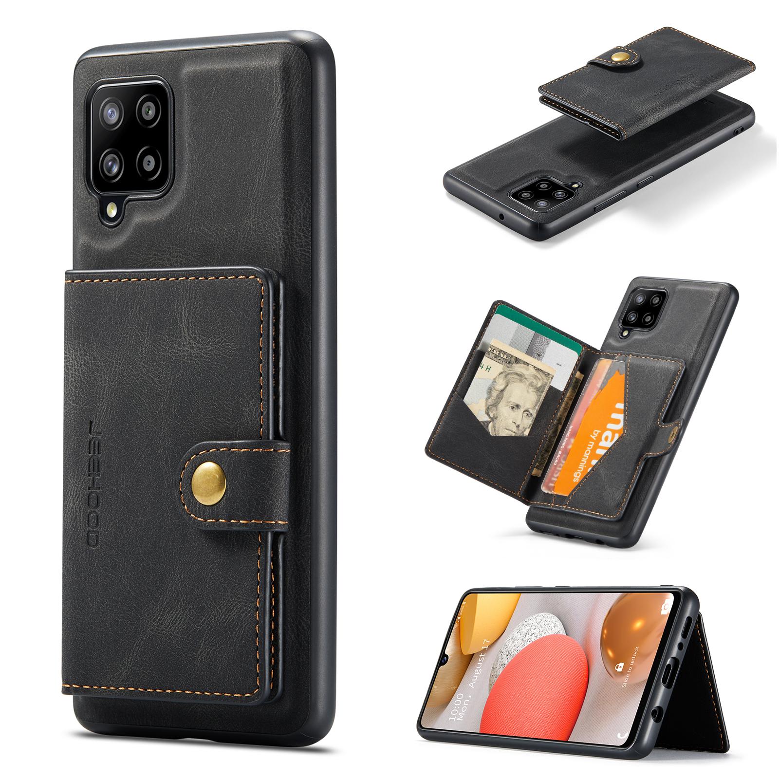 For Samsung Galaxy A42 5G Case JEEHOOD J01 Retro Leather Phone Back Cover with Detachable Magnetic Card Holder
For Samsung Galaxy A42 5G Case JEEHOOD J01 Retro Leather Phone Back Cover with Detachable Magnetic Card Holder