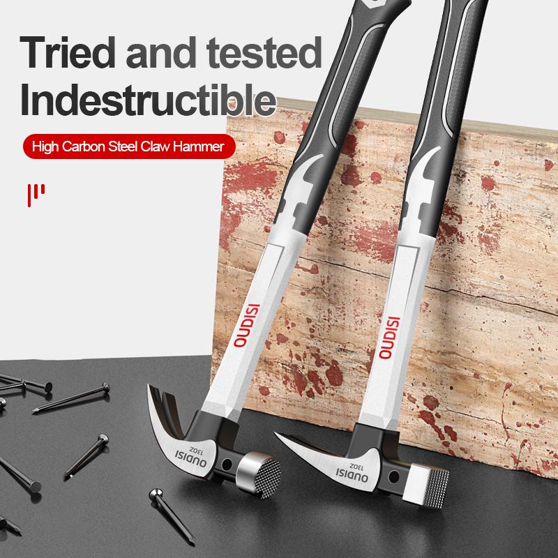 Multifunction Non-slip Shockproof Steel Hammer Hand Tool Magnetic Claw Hammer for Woodworking Automatic Nail Suction Hammer
Multifunction Non-slip Shockproof Steel Hammer Hand Tool Magnetic Claw Hammer for Woodworking Automatic Nail Suction Hammer