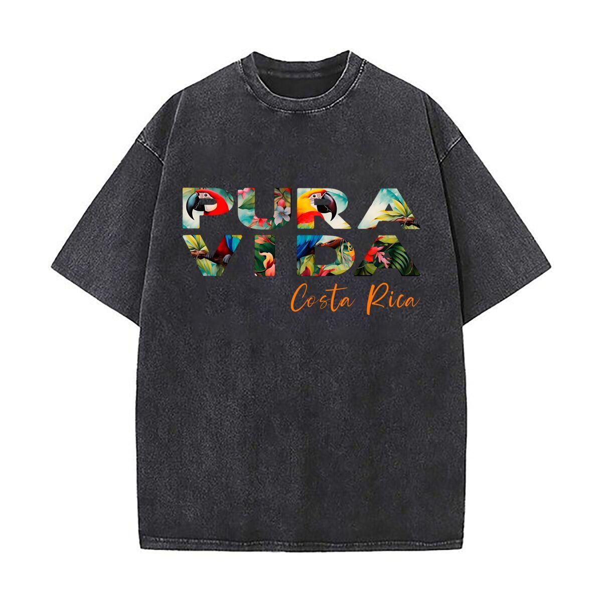 Pura Vida Costa Rica Vibes Art Vintage Distressed Washed Cotton Short Sleeve Streetwear Outfit S
Pura Vida Costa Rica Vibes Art Vintage Distressed Washed Cotton Short Sleeve Streetwear Outfit S