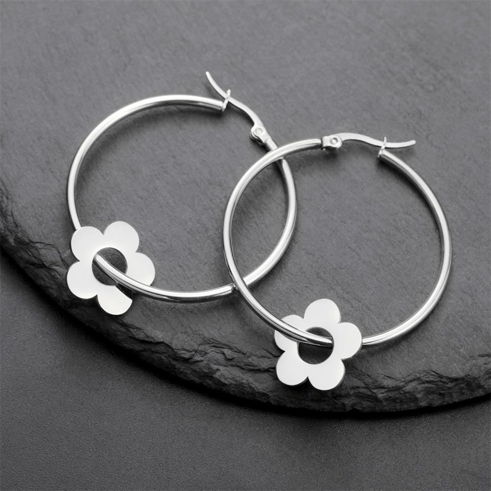 My Shape 40mm Round Big Hoop Earrings for Women Gifts Flowers Stars Heart Maple Leaves Earrings Stainless Steel Fashion Jewelry
My Shape 40mm Round Big Hoop Earrings for Women Gifts Flowers Stars Heart Maple Leaves Earrings Stainless Steel Fashion Jewelry
