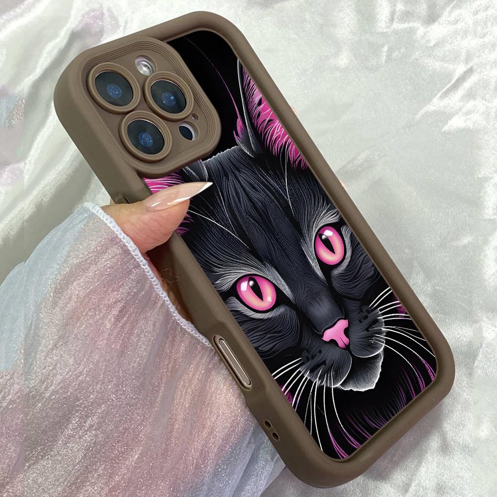 JT73 Black Cat Pink Eyes Phone for iPhone 17 16 15 Pro Max Samsung S26 S25 Ultra A17 A16 A07 A56 Xiaomi 15T Redmi Note 14 Pro Plus Soft TPU Case Cover Redmi 15C 4G/5G(171.6) коричневий
JT73 Black Cat Pink Eyes Phone for iPhone 17 16 15 Pro Max Samsung S26 S25 Ultra A17 A16 A07 A56 Xiaomi 15T Redmi Note 14 Pro Plus Soft TPU Case Cover Redmi 15C 4G/5G(171.6) коричневий