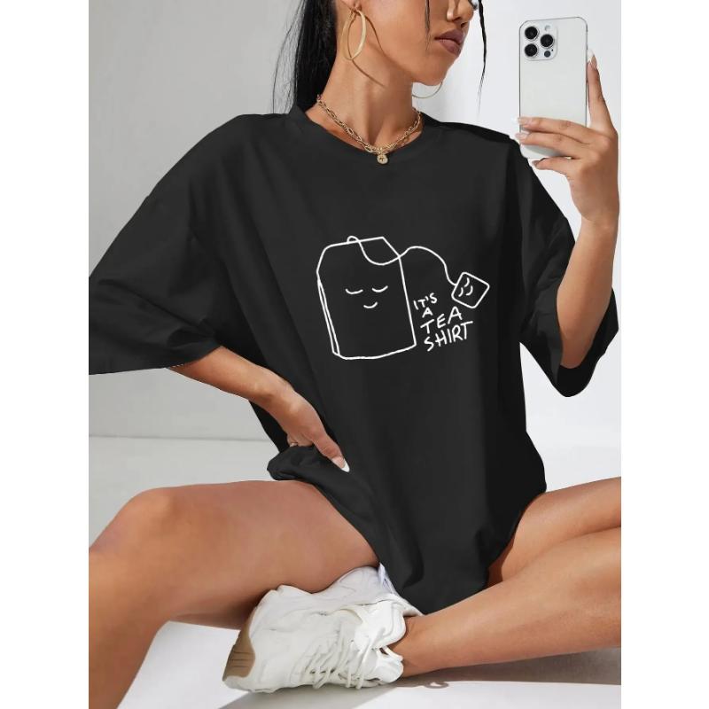 100% хлопок женские футболки It s Tea Shirt Letter Printed Tees Повседневные мягкие топы с коротким рукавом Свободная удобная уличная одежда S
100% хлопок женские футболки It s Tea Shirt Letter Printed Tees Повседневные мягкие топы с коротким рукавом Свободная удобная уличная одежда S