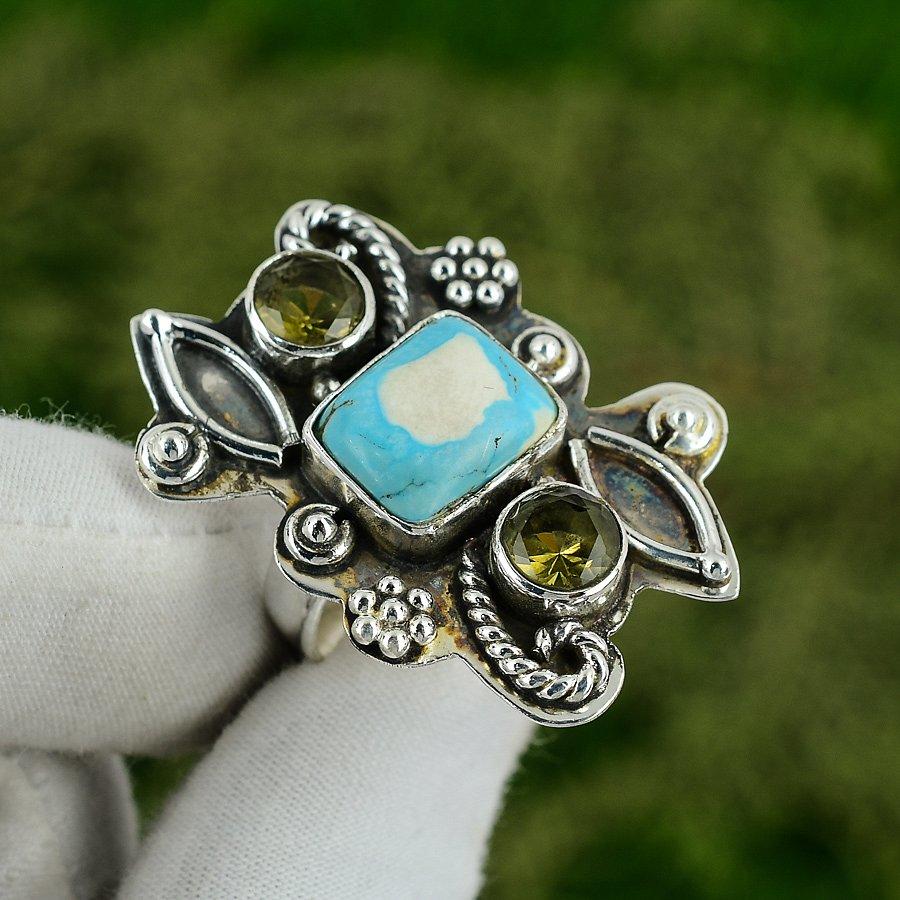 Natural Santa Rosa Turquoise Gemstone 925 Silver Promise Ring Size 8.5 For Women 8.5
Natural Santa Rosa Turquoise Gemstone 925 Silver Promise Ring Size 8.5 For Women 8.5