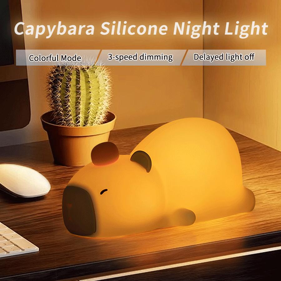 1pc Cute Cartoon Capybara Animal Night Lamp Bedside Night Light Dimming LED Light Source Sleeping Light For Bedroom Bedside
1pc Cute Cartoon Capybara Animal Night Lamp Bedside Night Light Dimming LED Light Source Sleeping Light For Bedroom Bedside