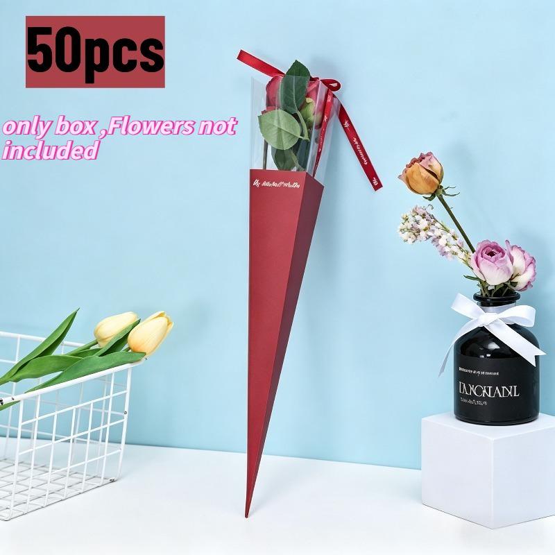 50Pcs Single Rose Flower Boxes Elegant Floral Gift Packaging Valentine Birthday Party Weddings Wedding Favors All Occasion Gift 42x6cm
50Pcs Single Rose Flower Boxes Elegant Floral Gift Packaging Valentine Birthday Party Weddings Wedding Favors All Occasion Gift 42x6cm