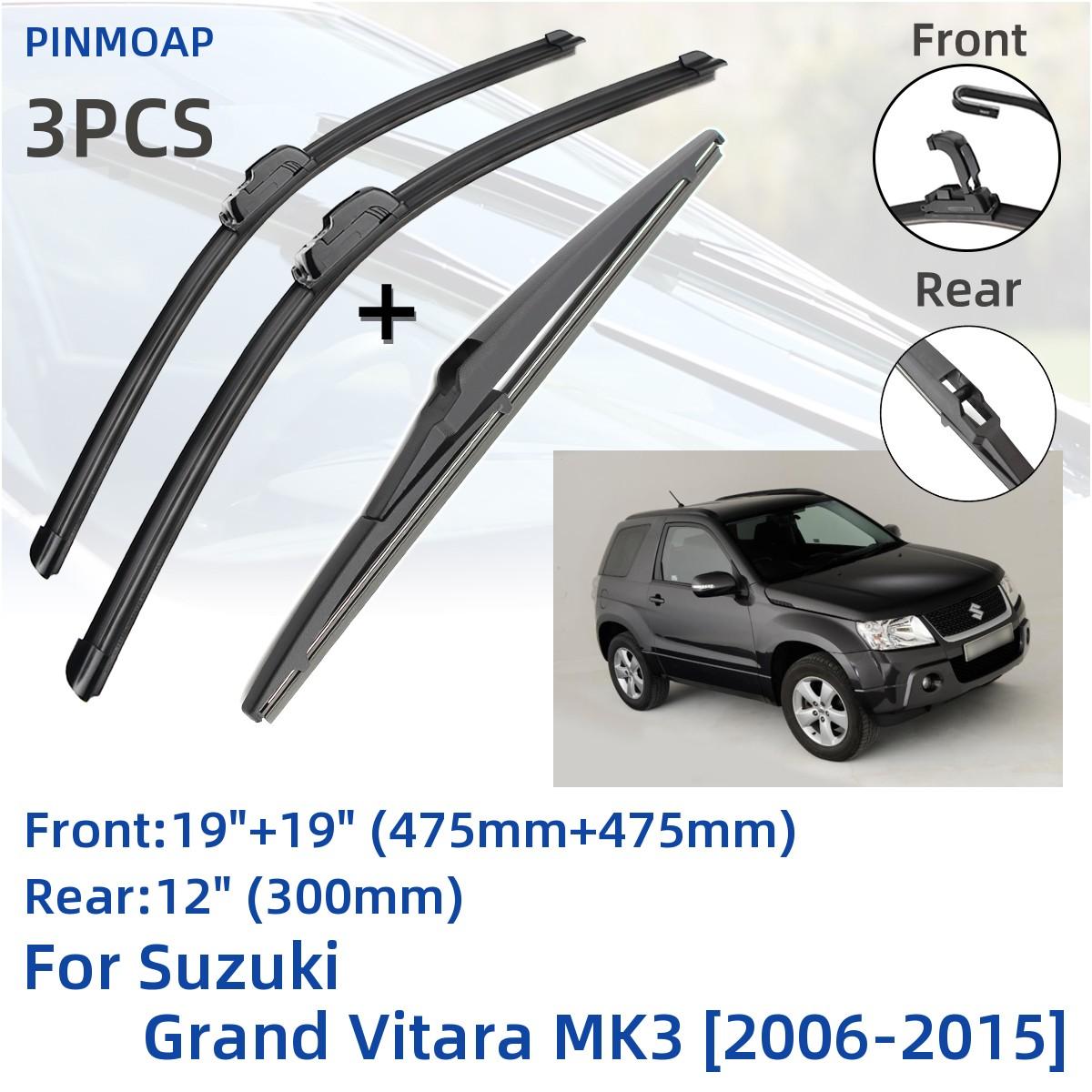 Для Suzuki Grand Vitara MK3 2006-2015 Передние задние щетки стеклоочистителя Щетки Резак Аксессуары J Hook 2007 2008 2009 2010 2011
Для Suzuki Grand Vitara MK3 2006-2015 Передние задние щетки стеклоочистителя Щетки Резак Аксессуары J Hook 2007 2008 2009 2010 2011