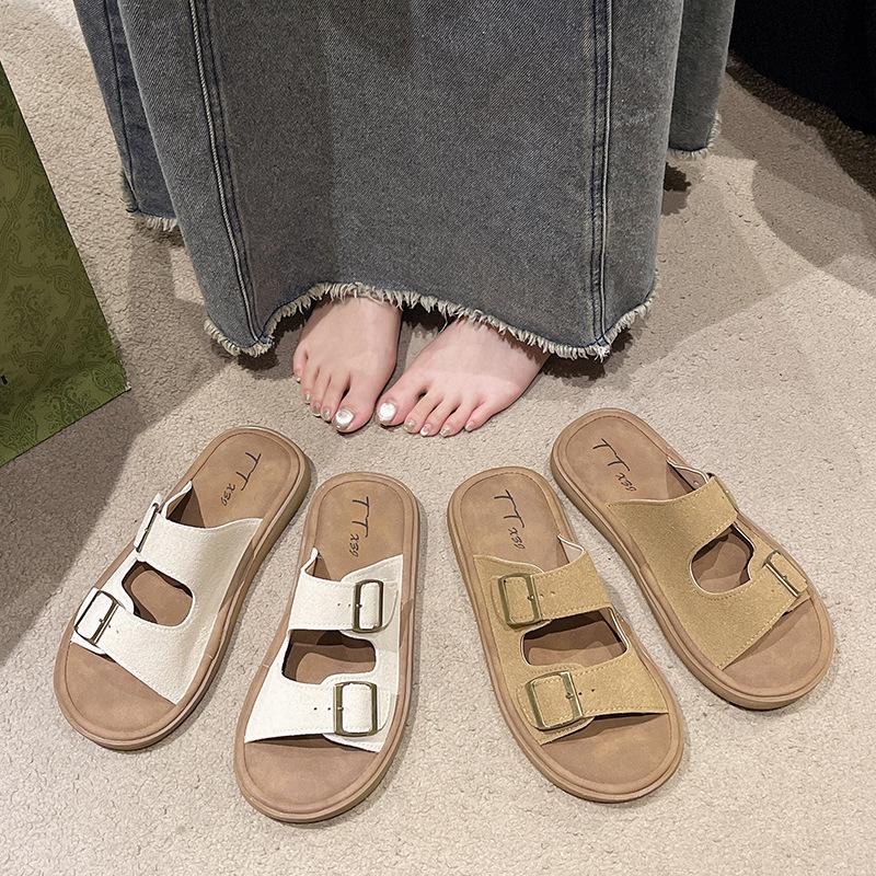 Fashion versatile soft-soled slippers women s new summer wear retro flat-bottomed sandals 40 бежевий
Fashion versatile soft-soled slippers women s new summer wear retro flat-bottomed sandals 40 бежевий
