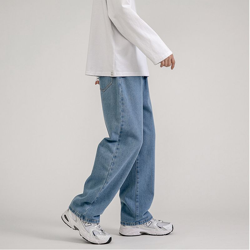 Loose Straight Leg Croped Trousers Jeans Straight-leg Nine Points Pants Denim dark blue 2XL
Loose Straight Leg Croped Trousers Jeans Straight-leg Nine Points Pants Denim dark blue 2XL