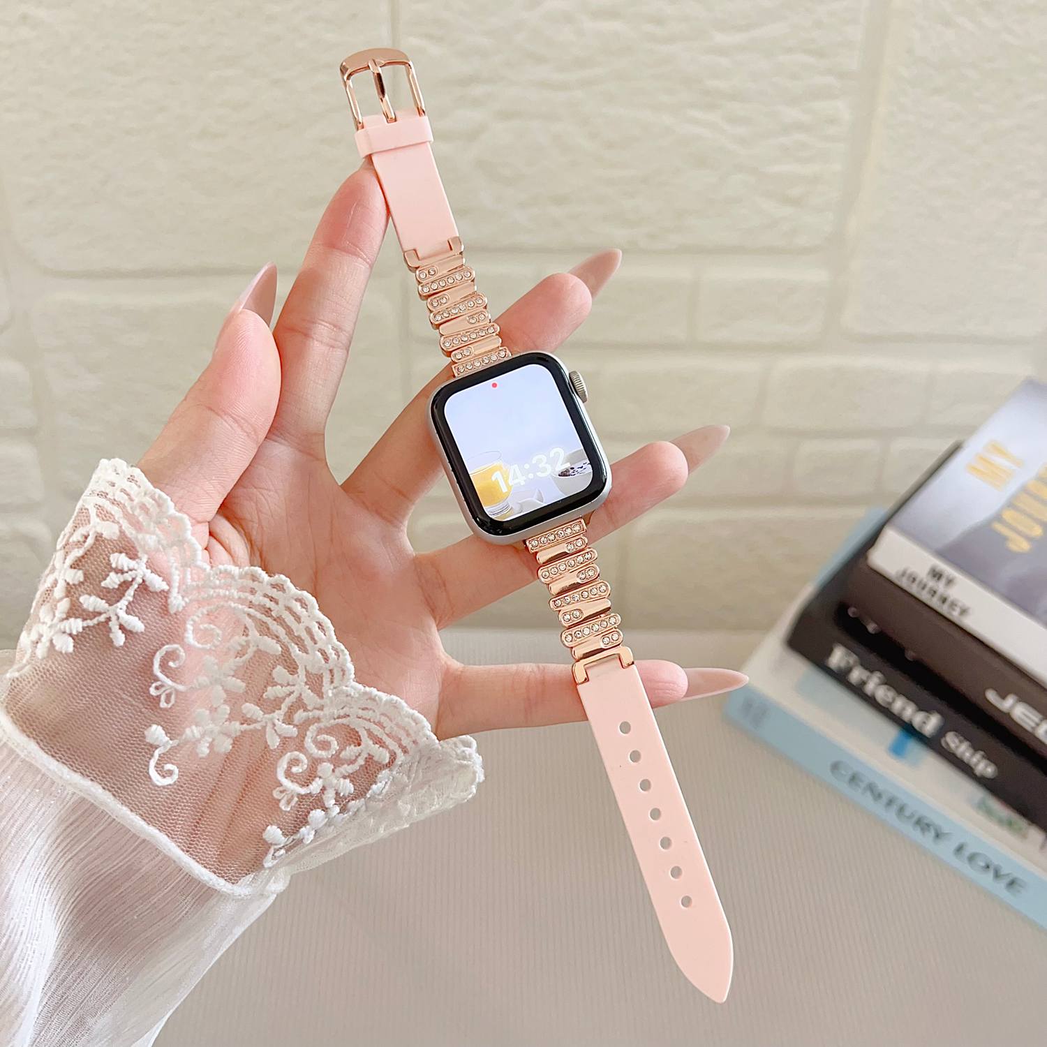 New Beautiful Luxury irregular silicone Strap For Apple Watch band women 40mm 41mm 38mm 42mm 44mm 45mm 46mm starp S10 S11 46MM рожевий
New Beautiful Luxury irregular silicone Strap For Apple Watch band women 40mm 41mm 38mm 42mm 44mm 45mm 46mm starp S10 S11 46MM рожевий