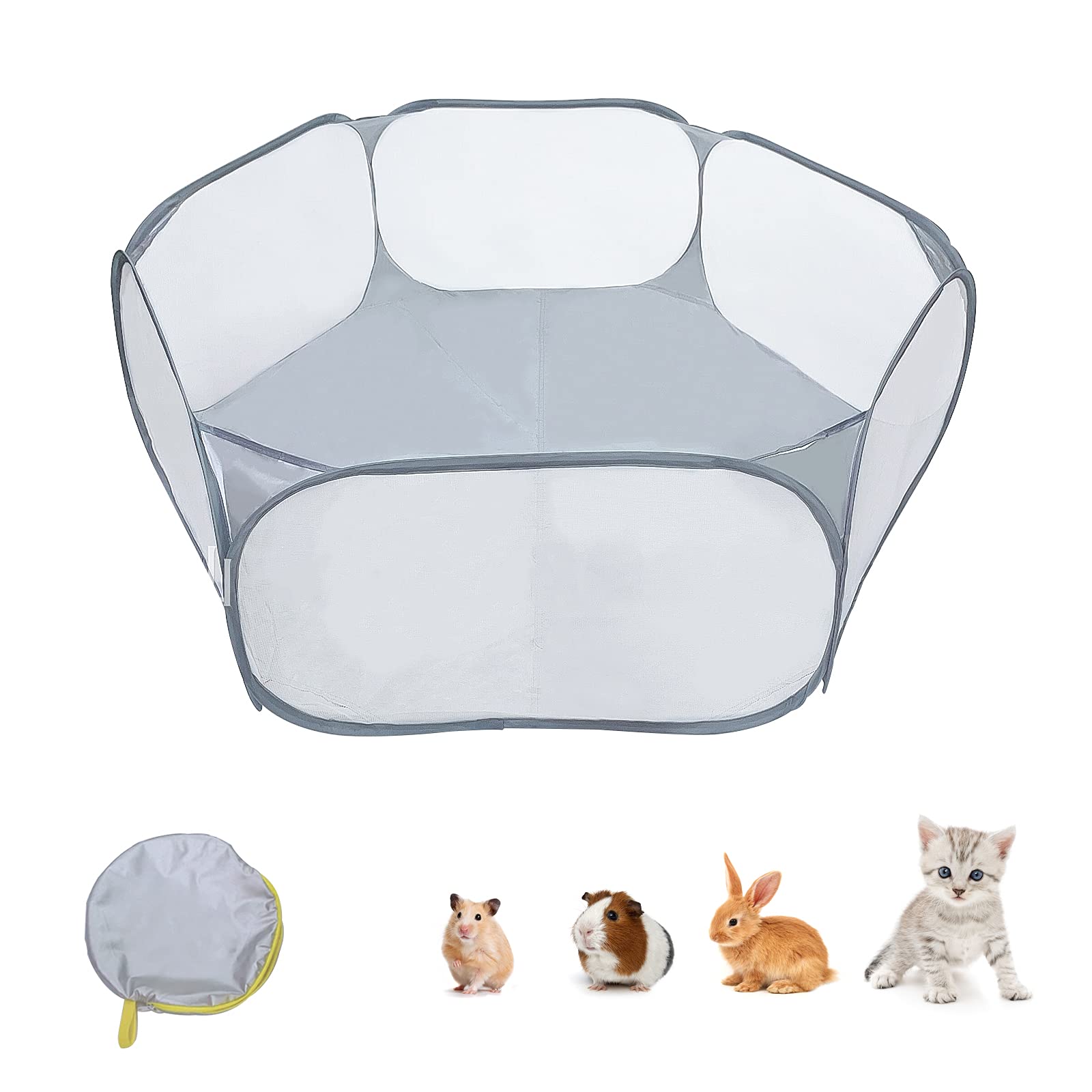 HACRAHO Small Animal 1 Pack Складной манеж для мелких животных с сумкой для хранения, дышащий, для использования в качестве ограждения для двора, для котят, щенков, морских свинок, кроликов, серый
HACRAHO Small Animal 1 Pack Складной манеж для мелких животных с сумкой для хранения, дышащий, для использования в качестве ограждения для двора, для котят, щенков, морских свинок, кроликов, серый