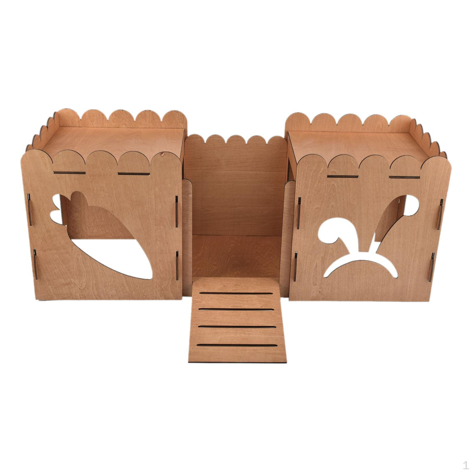 Wooden Castle Hideout Small Animal Pet House Bed Habitats Durable Hut Shelter Cabin Nest Hamster
Wooden Castle Hideout Small Animal Pet House Bed Habitats Durable Hut Shelter Cabin Nest Hamster