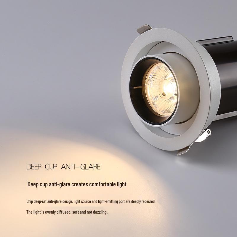 Adjustable Stretchable LED Spotlight for Living Room or Shop Downlighting Round 10W (cut-out 75)
Adjustable Stretchable LED Spotlight for Living Room or Shop Downlighting Round 10W (cut-out 75)