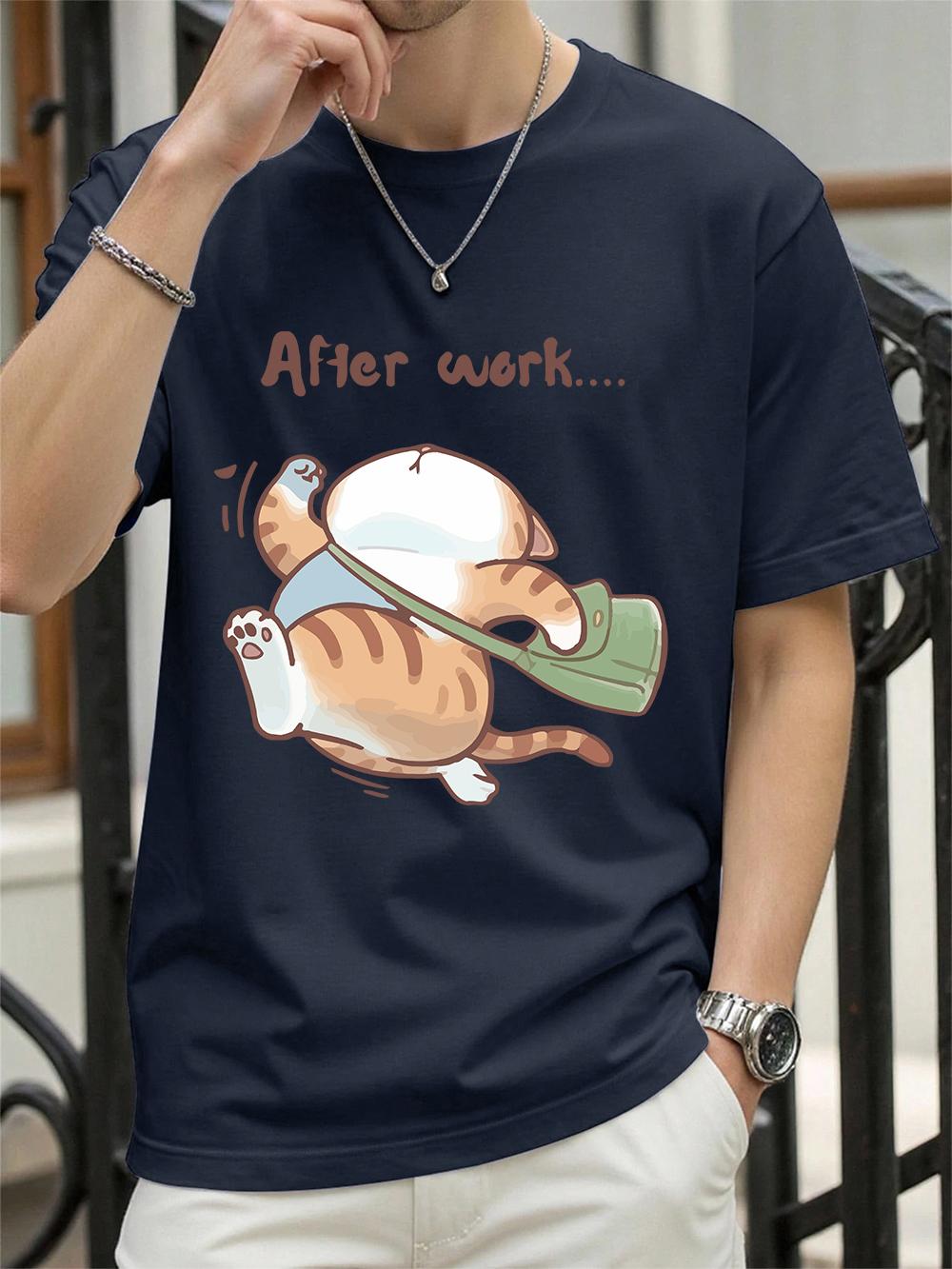The Cat That Runs After Work Printing TShirts Womens Summer Cotton Short Sleeve T Shirt ONeck Soft Loose Tops Casual Clothes 3XL
The Cat That Runs After Work Printing TShirts Womens Summer Cotton Short Sleeve T Shirt ONeck Soft Loose Tops Casual Clothes 3XL