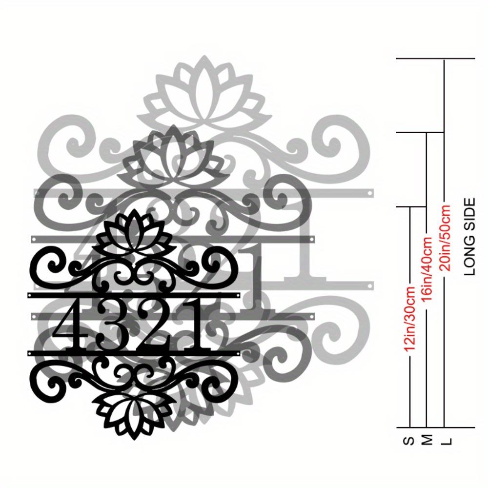Metal Door Number Sign Wrought Iron Address Plates Modern House Number Home Decor Outdoor Gift TYDZ002851-30cm
Metal Door Number Sign Wrought Iron Address Plates Modern House Number Home Decor Outdoor Gift TYDZ002851-30cm