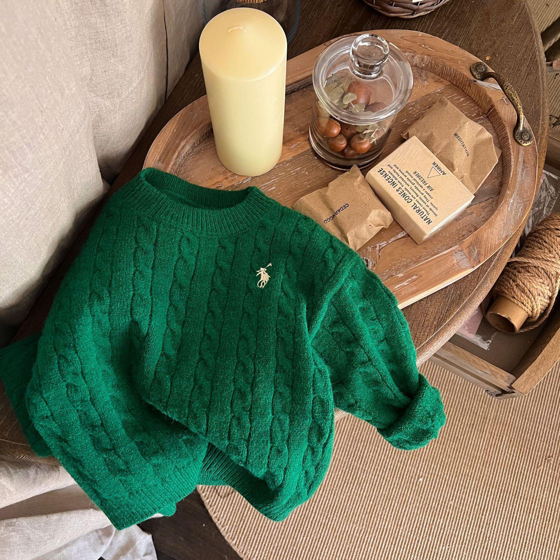 Модный детский осенний свитер: Вязаный свитер в корейском стиле с длинными рукавами для мальчиков и девочек 130cm зелёный
Модный детский осенний свитер: Вязаный свитер в корейском стиле с длинными рукавами для мальчиков и девочек 130cm зелёный