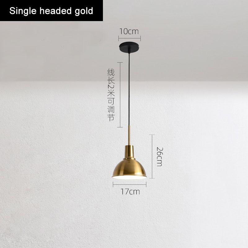 Подвесной светильник для ресторана, барной стойки, современной спальни, кабинета, креативный и персонализированный небольшой подвесной светильник с одной головкой у кровати 12W&Warm light