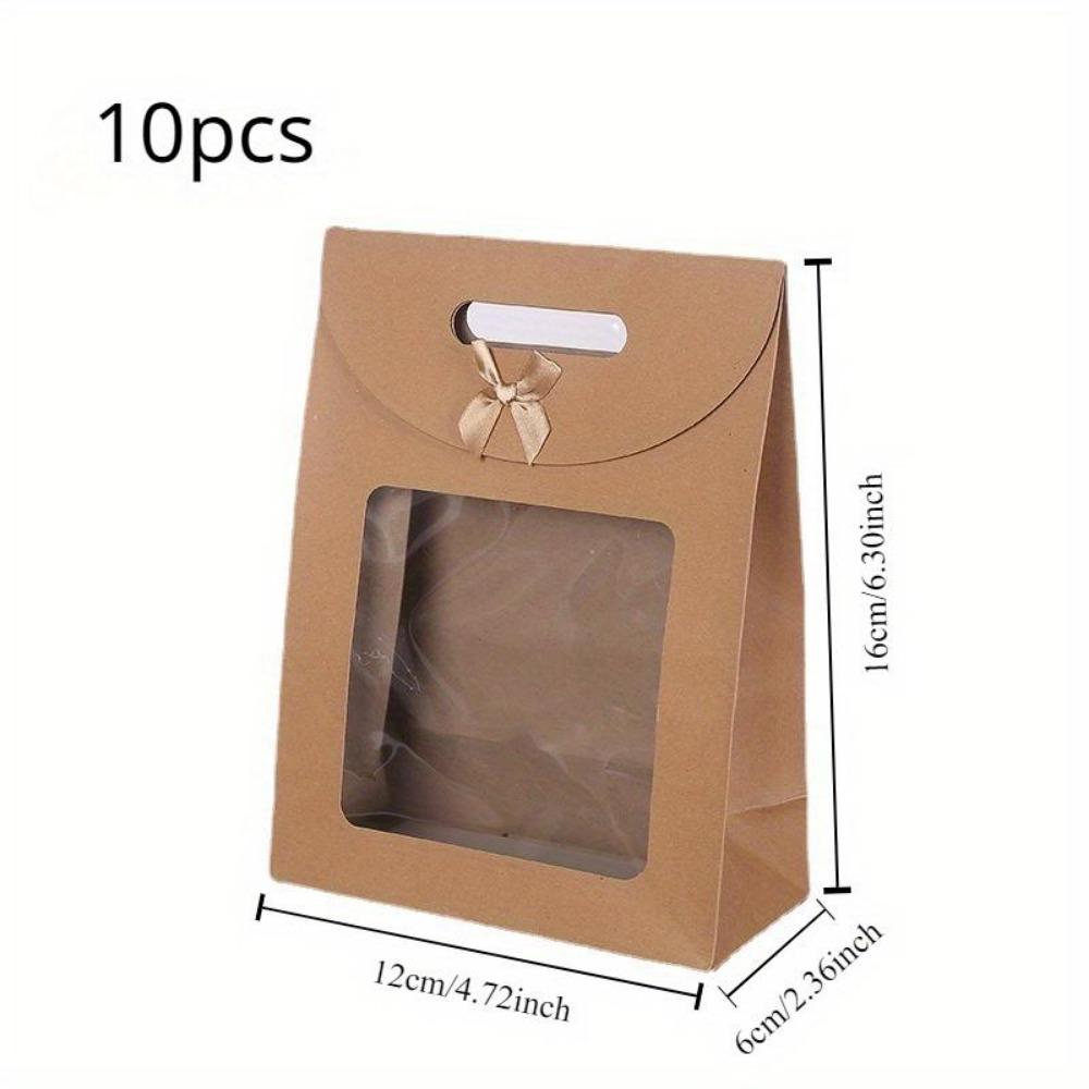 10 шт. подарочных пакетов из крафт-бумаги с прозрачным окном и ручками - экологически чистые пустые вертикальные пакеты для конфет, печенья, свадьбы, Дня благодарения 10pcs
10 шт. подарочных пакетов из крафт-бумаги с прозрачным окном и ручками - экологически чистые пустые вертикальные пакеты для конфет, печенья, свадьбы, Дня благодарения 10pcs