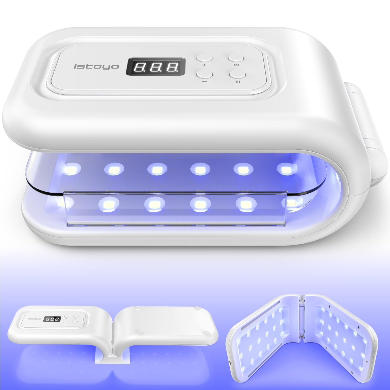 ISTOYO Freely Adjustable UV Resin 36 LED for Resin Gel Nail Japanese Instruction 7 Timer Settings 180° Lamp, Double-Sided Lamps, Curing, Lamp, Manual, белый
ISTOYO Freely Adjustable UV Resin 36 LED for Resin Gel Nail Japanese Instruction 7 Timer Settings 180° Lamp, Double-Sided Lamps, Curing, Lamp, Manual, белый