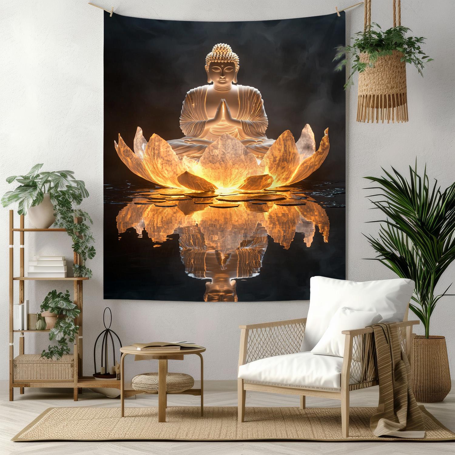 Dark Floral Buddha Face Tapestry Single Sided 2DPrint Artistic Wall Decor Home Living Room Bedroom Calming Decor Devotional Gift 74x94cm(29x37in)
Dark Floral Buddha Face Tapestry Single Sided 2DPrint Artistic Wall Decor Home Living Room Bedroom Calming Decor Devotional Gift 74x94cm(29x37in)