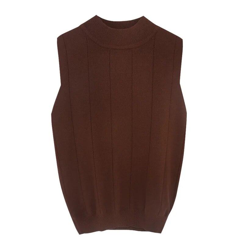 Летние женские топы-рубашки Повседневная безрукавная однотонная водолазка Вязаная блузка Женские топы Модная одежда EMA One Size коричневый
Летние женские топы-рубашки Повседневная безрукавная однотонная водолазка Вязаная блузка Женские топы Модная одежда EMA One Size коричневый