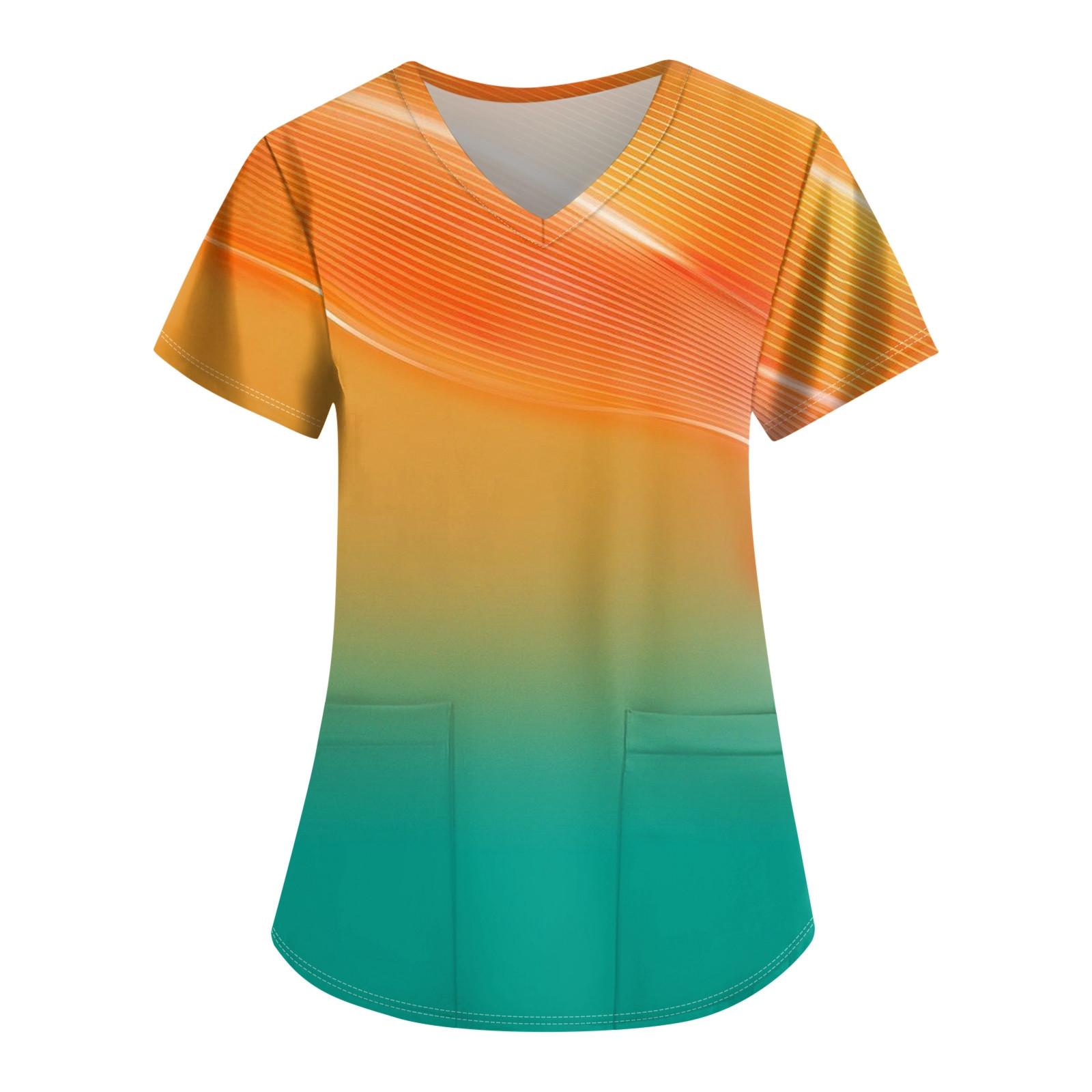 Женские топы с короткими рукавами и v-образным вырезом с принтом, рабочая блузка с карманами XL
Женские топы с короткими рукавами и v-образным вырезом с принтом, рабочая блузка с карманами XL