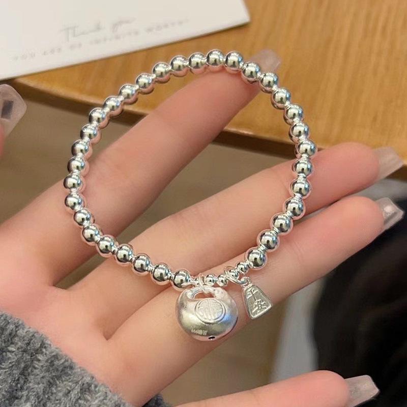 Sterling Silver Peace & Joy Bracelet: Pure Silver Bead, 925 Silver, Women s Simple Design Pure Silver
Sterling Silver Peace & Joy Bracelet: Pure Silver Bead, 925 Silver, Women s Simple Design Pure Silver