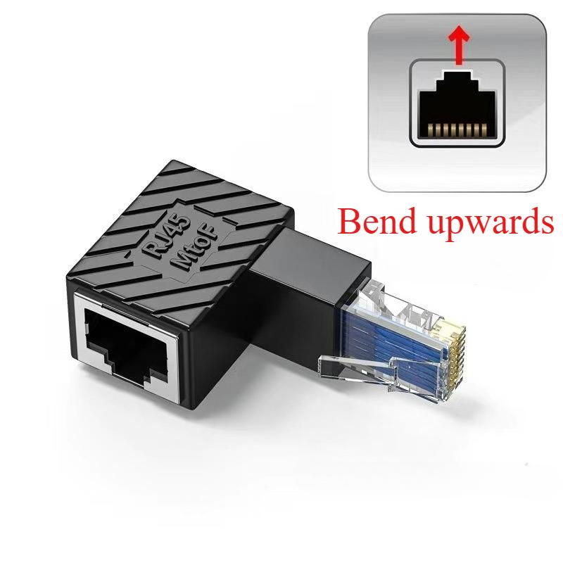 360° Rotatable Network Plug RJ45 Gigabit Adapter 90 Degrees Right Angle Elbow Universal Connector Male to Female Converter rj45
360° Rotatable Network Plug RJ45 Gigabit Adapter 90 Degrees Right Angle Elbow Universal Connector Male to Female Converter rj45
