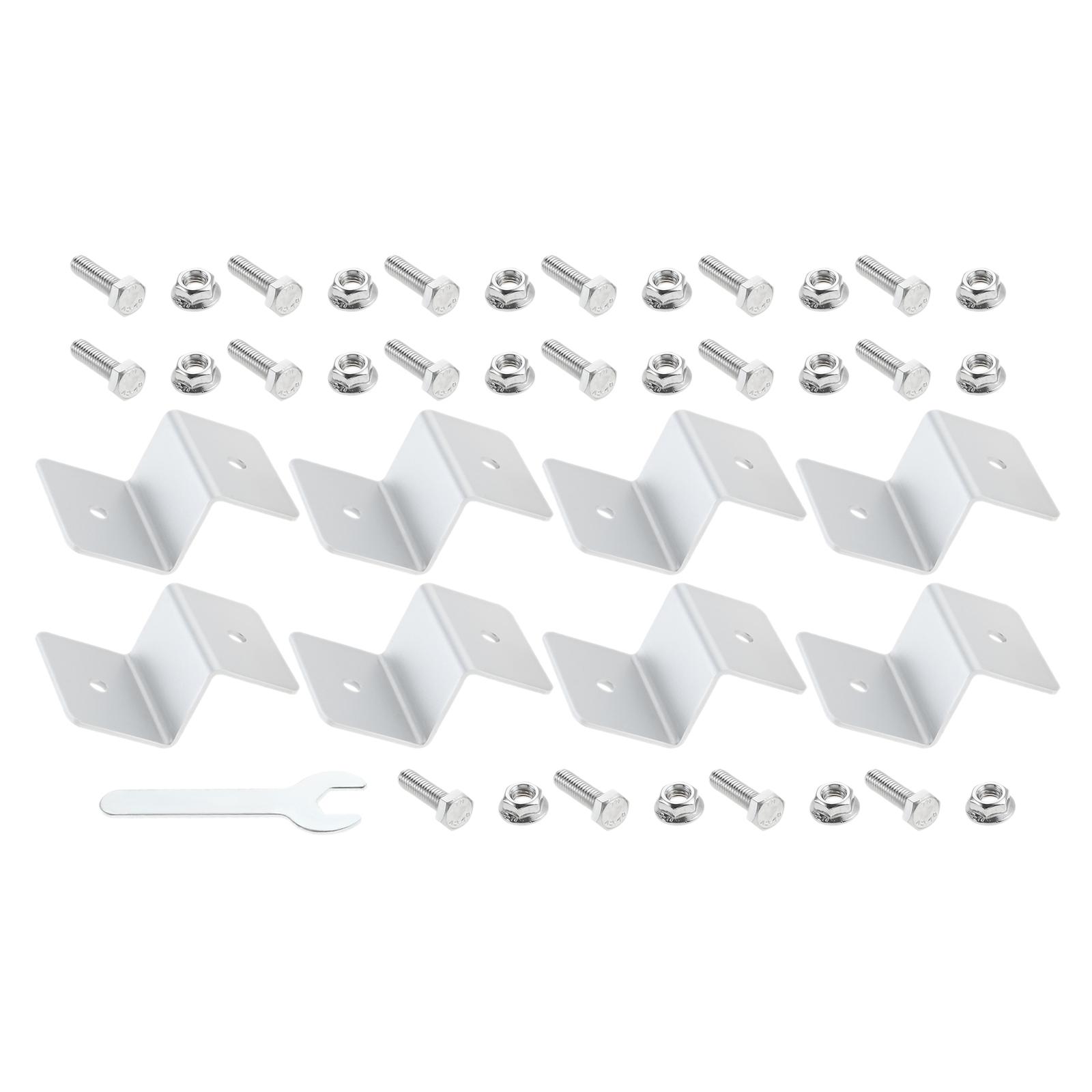8pcs Aluminium Alloy Solar Panel Z Bracket Silver Solar Modules Panel Bracket Solar Roof Mounting Bracket for RV Roof Boat Car срібний
8pcs Aluminium Alloy Solar Panel Z Bracket Silver Solar Modules Panel Bracket Solar Roof Mounting Bracket for RV Roof Boat Car срібний