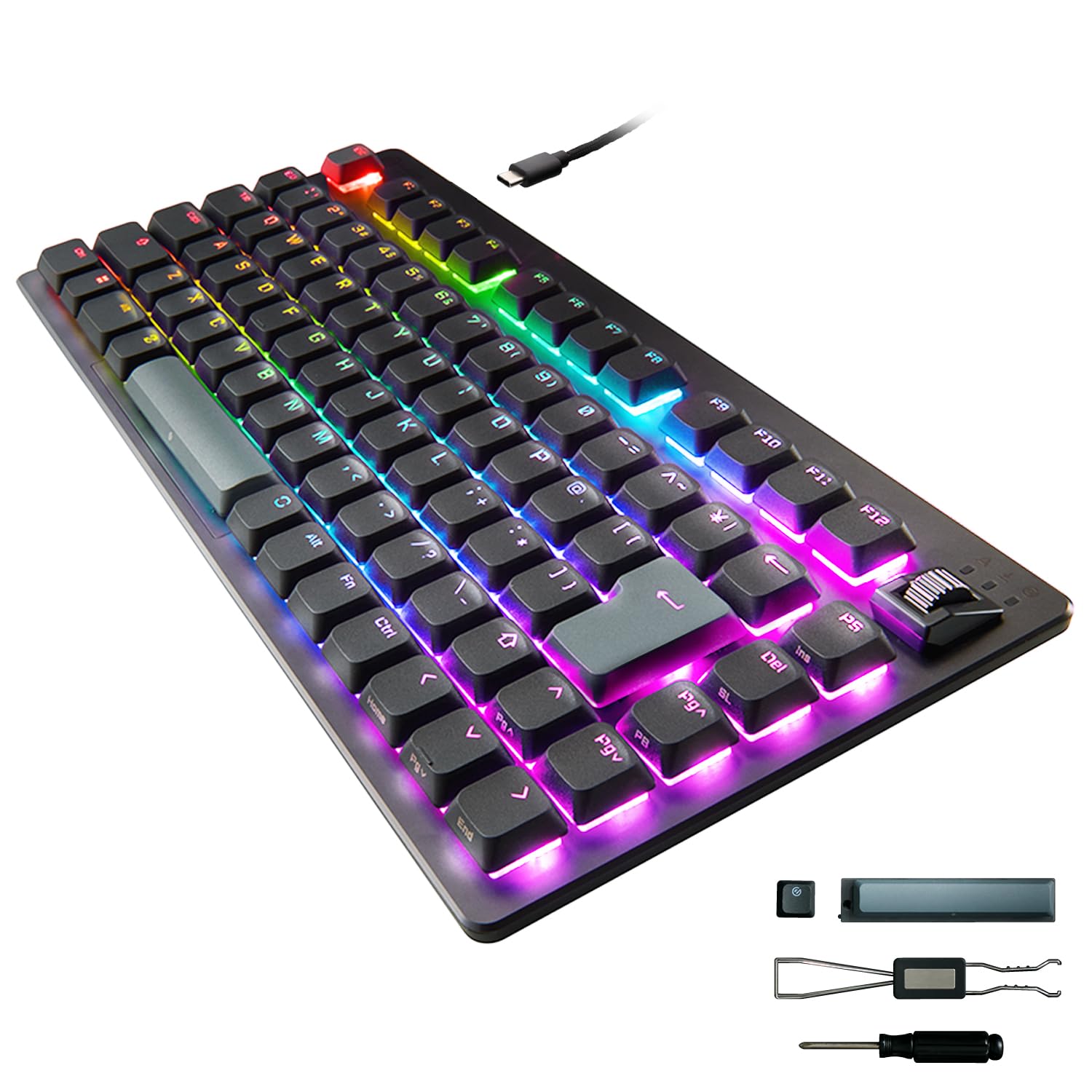 ELECOM Rapid Trigger Gaming Keyboard V custom VK720AL Wired Magnetic Analog Detection Switch Size Low Profile Black 75% TK-VK720ALBK чорний
ELECOM Rapid Trigger Gaming Keyboard V custom VK720AL Wired Magnetic Analog Detection Switch Size Low Profile Black 75% TK-VK720ALBK чорний