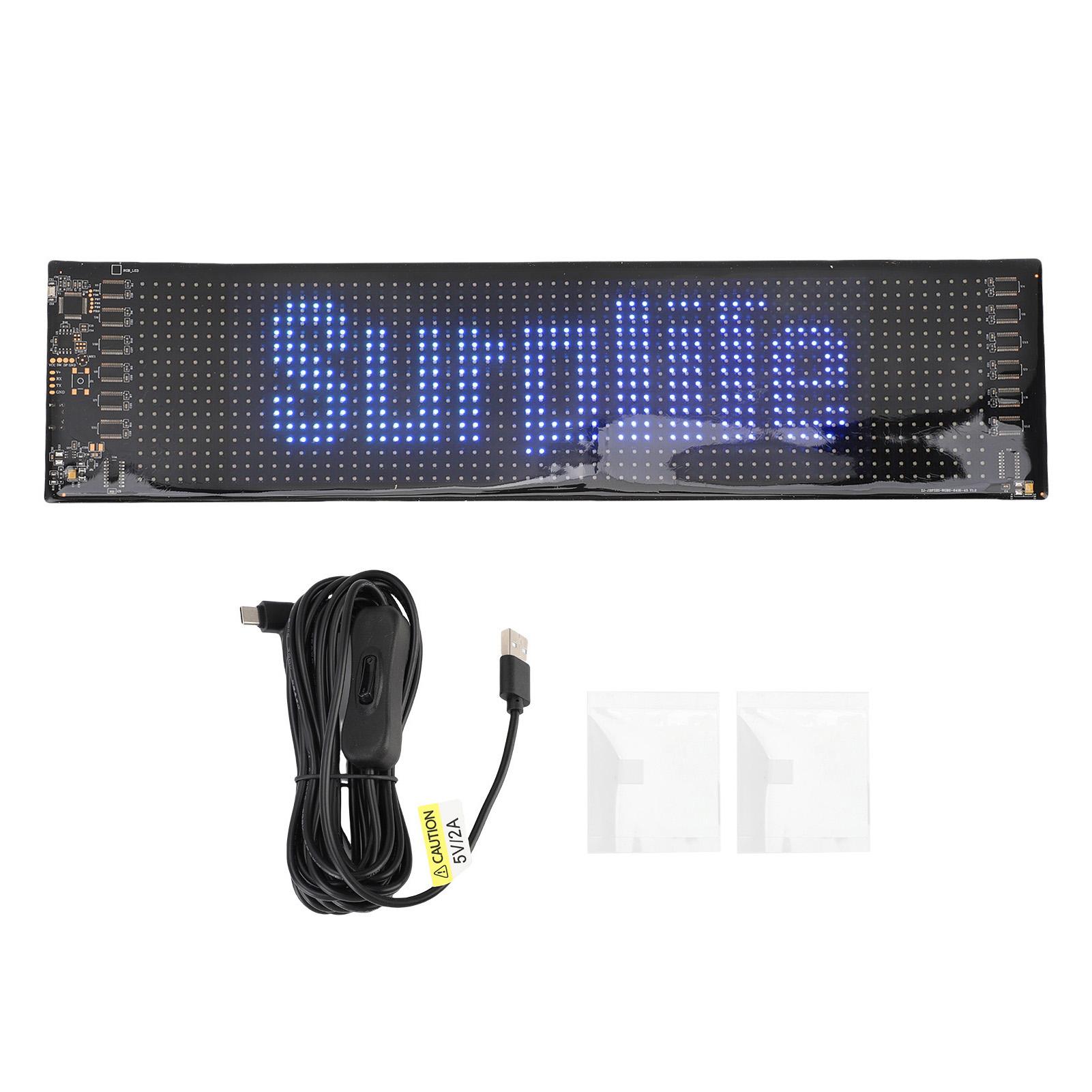 Car Sign Rain Proof USB Bluetooth App Control Programmable Flexible LED Sign for Text Pattern
Car Sign Rain Proof USB Bluetooth App Control Programmable Flexible LED Sign for Text Pattern