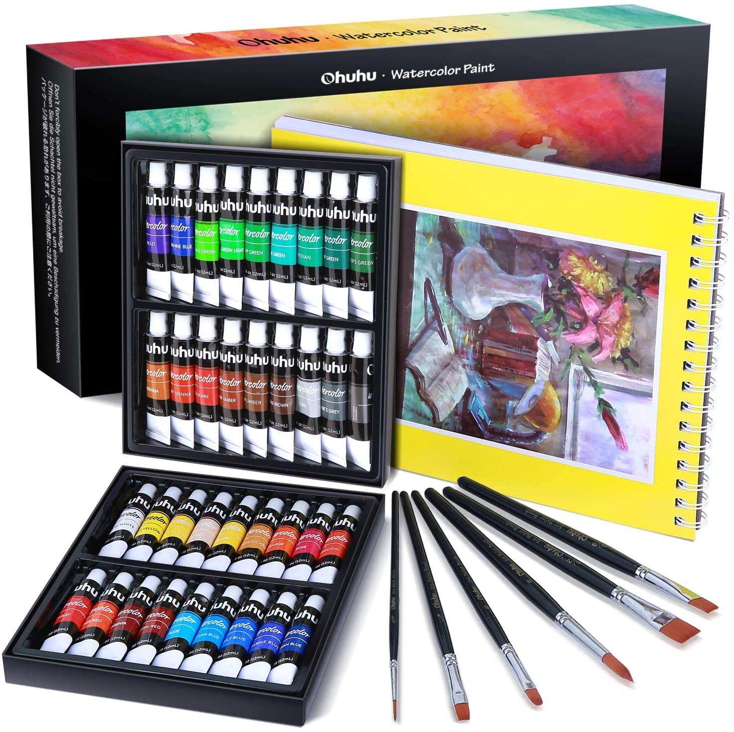 Ohuhu Watercolor Paint 36 6 Watercolor Watercolor Art Transparent 12ml Set, Colors, Penshes, Paints, Paints, Painting, Watercolor, White, Boys, Яскраво-рожевий
Ohuhu Watercolor Paint 36 6 Watercolor Watercolor Art Transparent 12ml Set, Colors, Penshes, Paints, Paints, Painting, Watercolor, White, Boys, Яскраво-рожевий