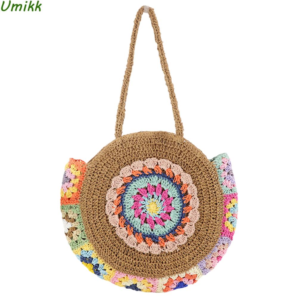 2024 Summer Round Straw Woven Shoulder Bag Women s Large Capacity Weaving Tote Bag Ethnic Style Stylish Handbag Ladies Beach Bag
2024 Summer Round Straw Woven Shoulder Bag Women s Large Capacity Weaving Tote Bag Ethnic Style Stylish Handbag Ladies Beach Bag