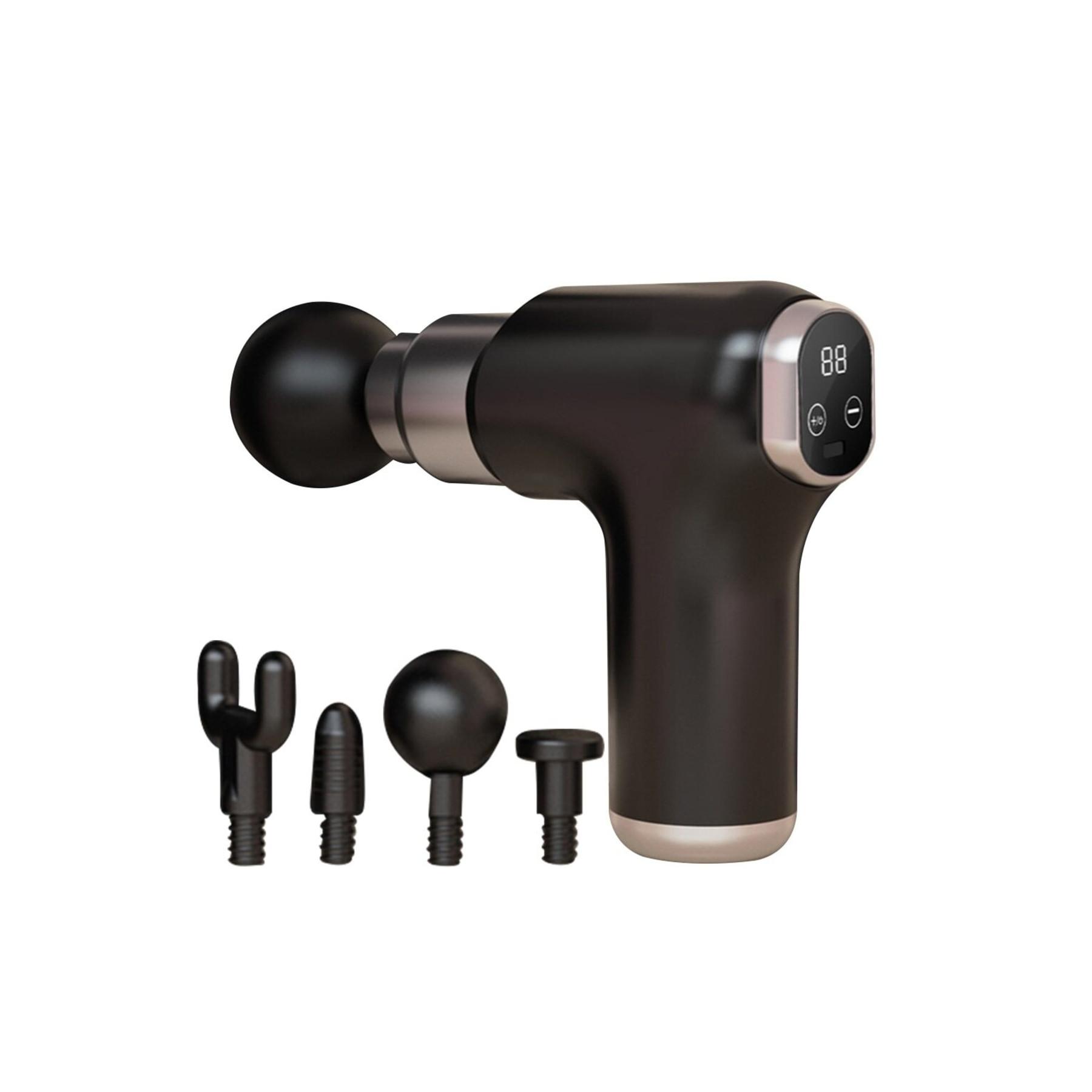 FLQUE Новое поколение с 4 различными головками, мини-массажный пистолет для быстрой зарядки мышц и тела
FLQUE Новое поколение с 4 различными головками, мини-массажный пистолет для быстрой зарядки мышц и тела