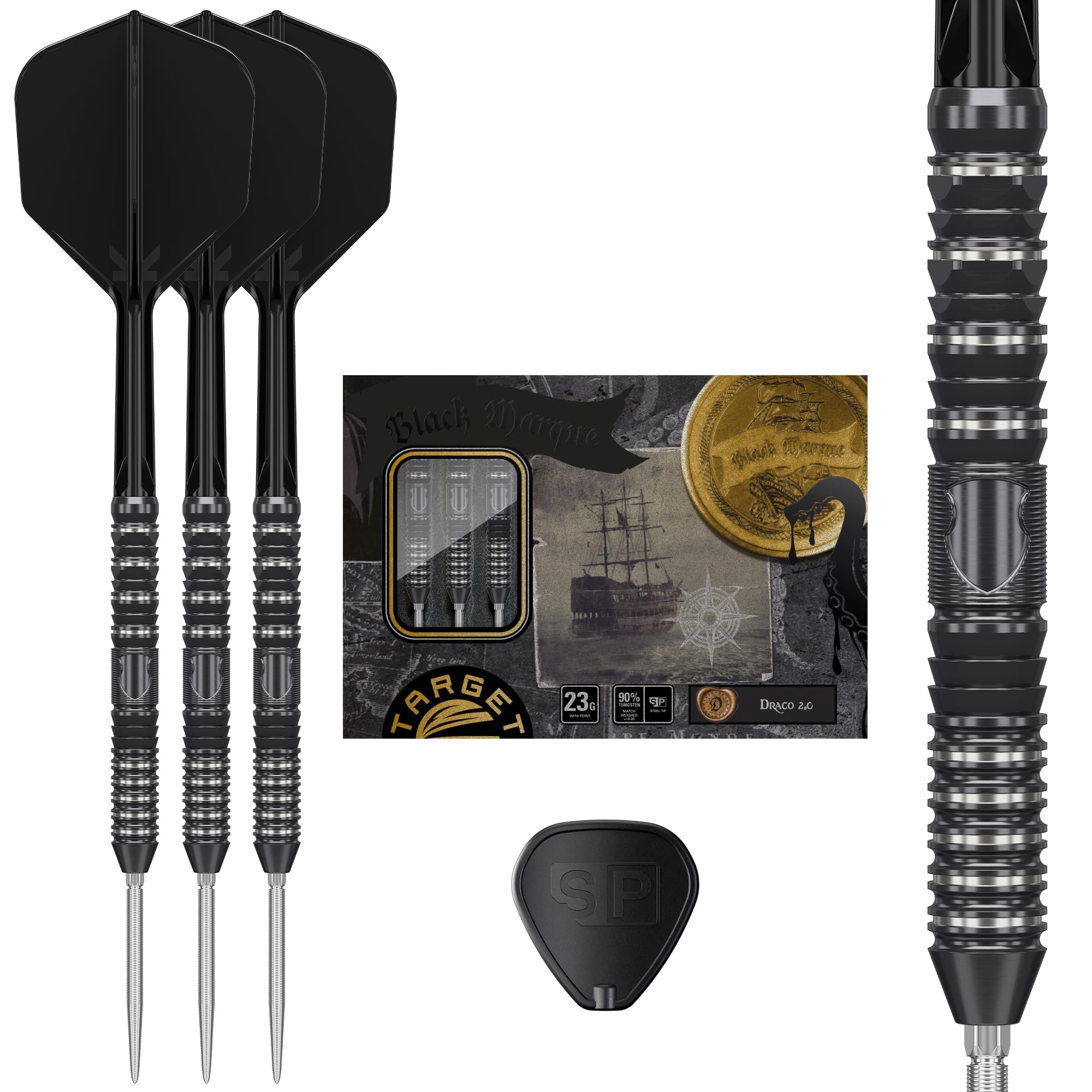 Target Japan BLACK MARQUE DRACO GEN2 SP STEEL TIP DARTS Matthew Lee Model Tungsten Steel Tip Dart Shape SWISS SILVER NANO POINT 30MM 90% K-Flex Set,
Target Japan BLACK MARQUE DRACO GEN2 SP STEEL TIP DARTS Matthew Lee Model Tungsten Steel Tip Dart Shape SWISS SILVER NANO POINT 30MM 90% K-Flex Set,