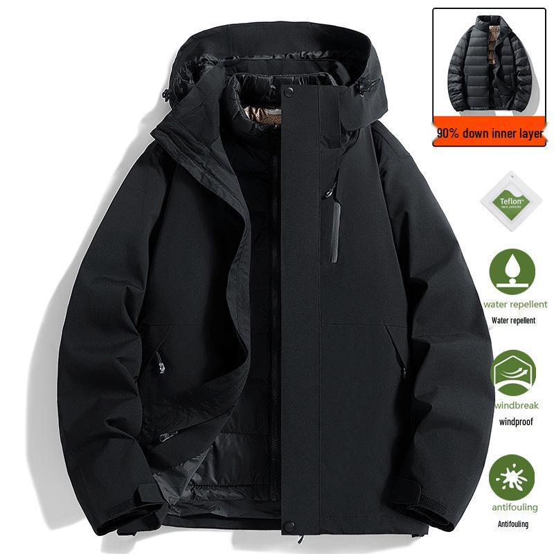 Готовая к Тибету пуховая парка с капюшоном: 90% Пух белой утки, Водонепроницаемая, Ветрозащитная куртка 3-в-1 для мужчин и женщин M
Готовая к Тибету пуховая парка с капюшоном: 90% Пух белой утки, Водонепроницаемая, Ветрозащитная куртка 3-в-1 для мужчин и женщин M