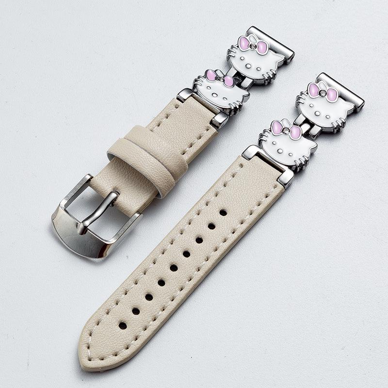 New Cute KT Cat Patchwork Leather Band for Apple Watch iWatch10 14mm strap interface (no connector) серебряный
New Cute KT Cat Patchwork Leather Band for Apple Watch iWatch10 14mm strap interface (no connector) серебряный