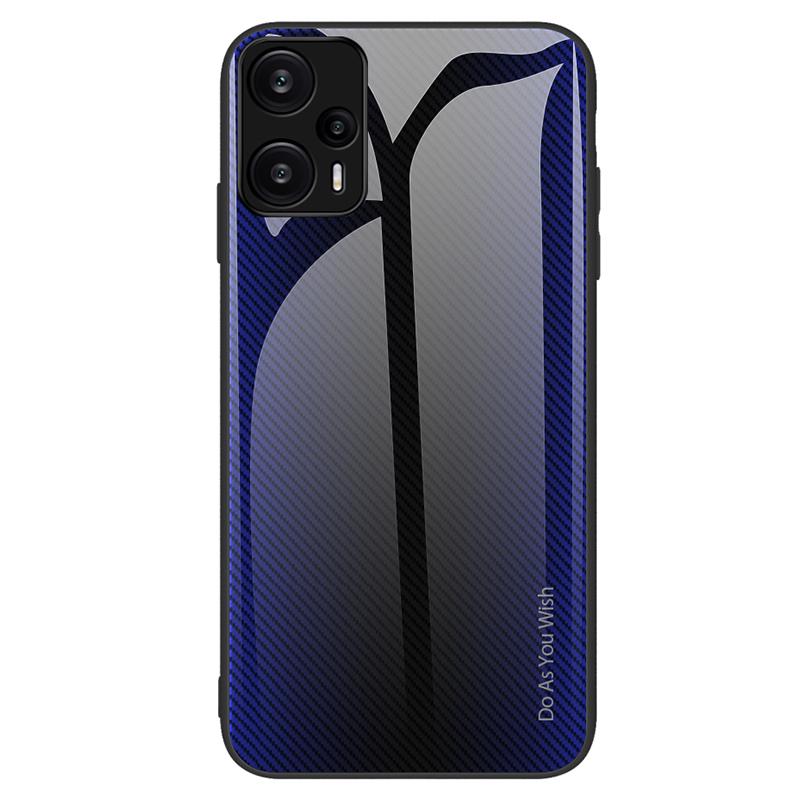 For Xiaomi Redmi Note 12 Turbo/Poco F5 5G Carbon Fiber Texture Shell Cover Tempered Glass Back+Soft TPU Phone Case Dark Blue
For Xiaomi Redmi Note 12 Turbo/Poco F5 5G Carbon Fiber Texture Shell Cover Tempered Glass Back+Soft TPU Phone Case Dark Blue