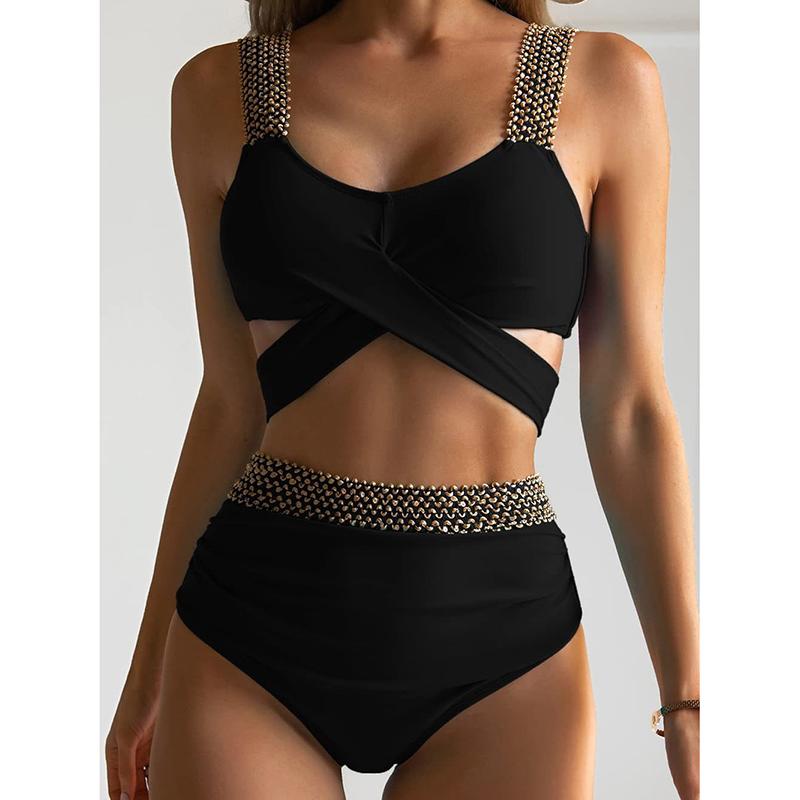 Sexy Solid Bikinis 2 Piece Set Women Tight Split Swimsuit Backless High Waist Vacation Beach New Summer Swimwear S
Sexy Solid Bikinis 2 Piece Set Women Tight Split Swimsuit Backless High Waist Vacation Beach New Summer Swimwear S