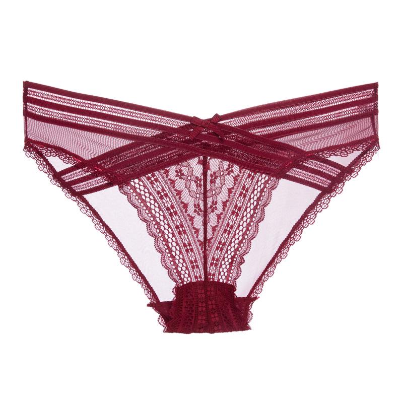 2020 French Lace Mesh Seamless Breathable Thong for Women S темно-червоний колір
2020 French Lace Mesh Seamless Breathable Thong for Women S темно-червоний колір