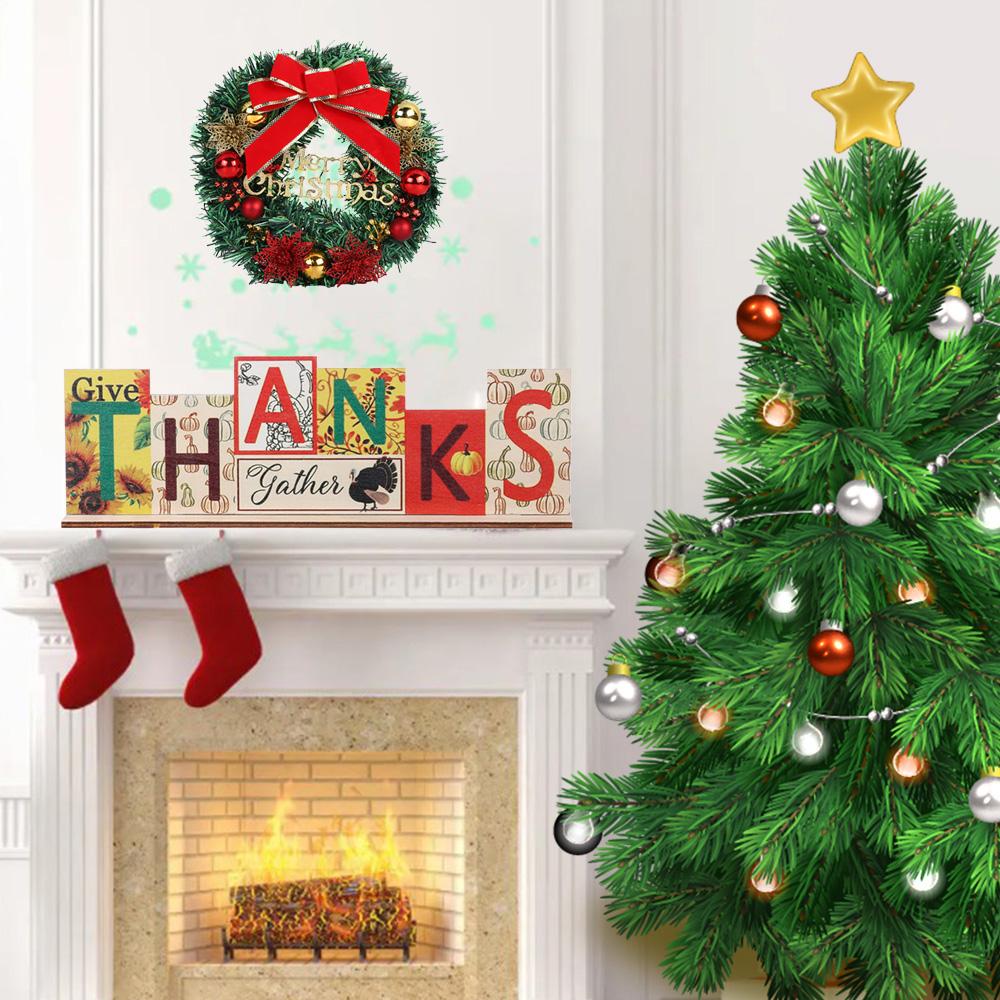 Farmhouse Double-sided Festive Wooden Sign Thanksgiving Decoration Home Decor Christmas Theme
Farmhouse Double-sided Festive Wooden Sign Thanksgiving Decoration Home Decor Christmas Theme