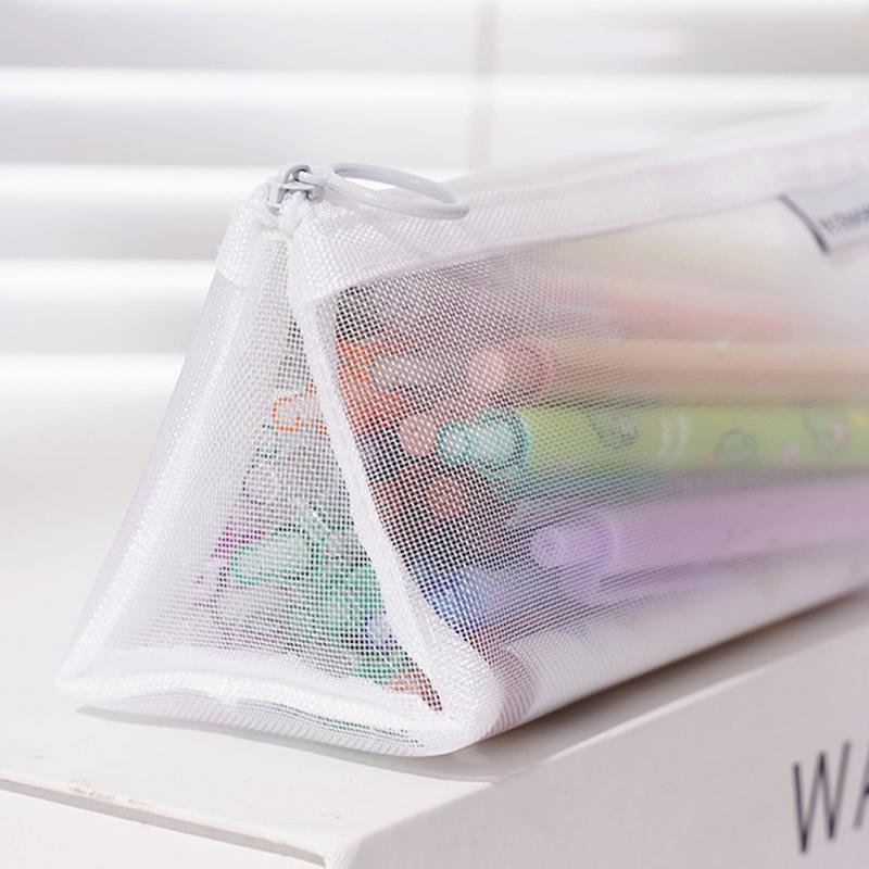 HE CHOOSES D047 Nylon Mesh Pencil Bag Student Triangular Stationery Storage Bag Black
HE CHOOSES D047 Nylon Mesh Pencil Bag Student Triangular Stationery Storage Bag Black